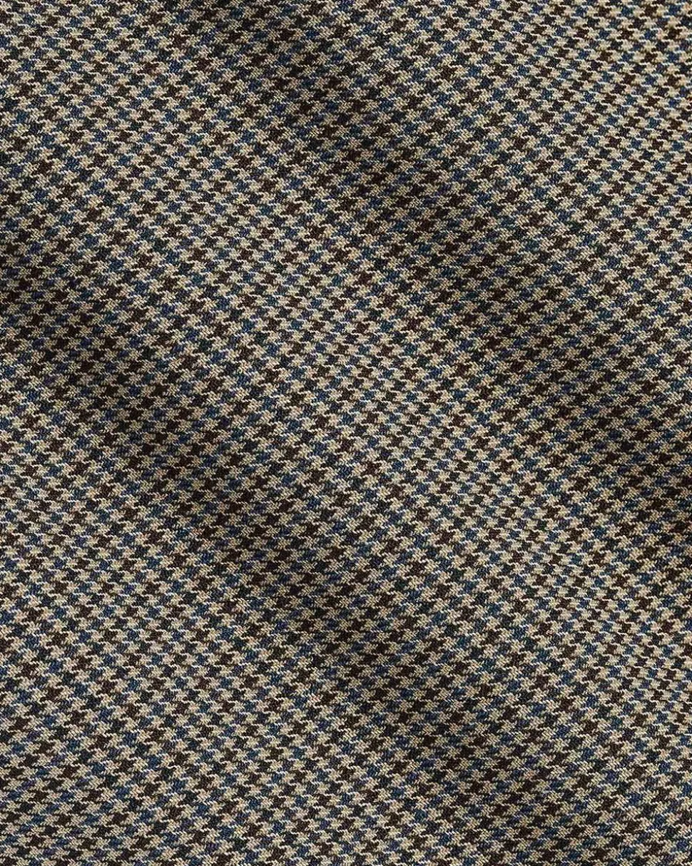Houndstooth Twill Long City Legging Pant