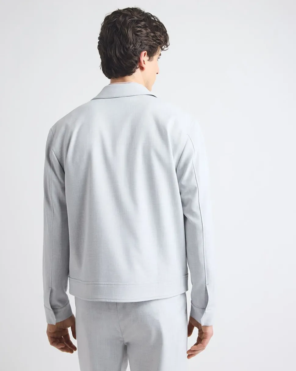 Jacket with Flap Pockets at Chest
