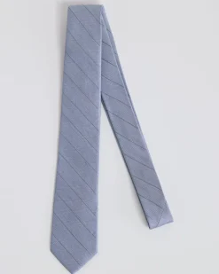 Lavender Striped Regular Tie