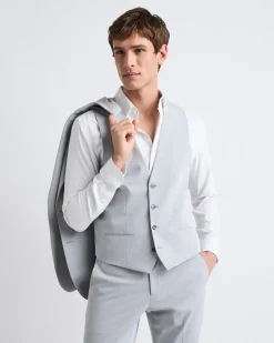 Light Grey Suit Vest