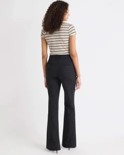 Limitless Black High-Rise Long-Flare-Leg Pant