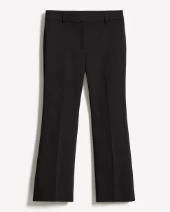 Limitless Black Mid-Rise Flare-Leg Ankle Pant