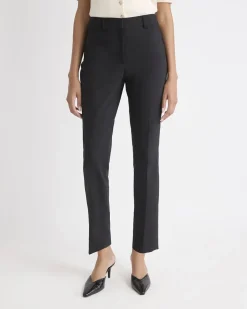 Limitless Black Mid-Rise Slim-Leg Curvy Ankle Pant