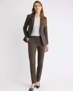Limitless Mid-Rise Long Slim-Leg Signature Pant