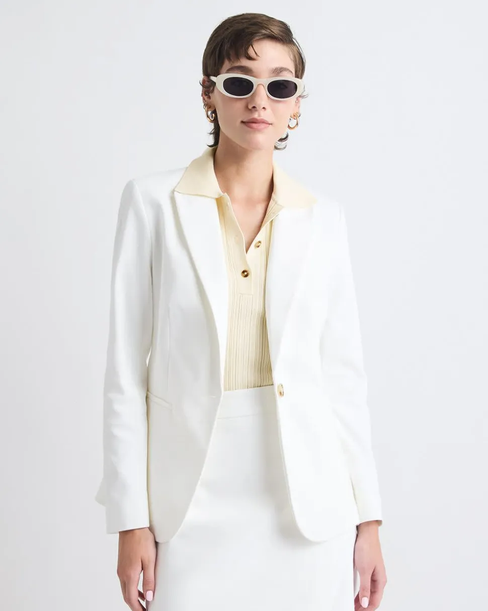 Limitless One-Button Fitted Blazer