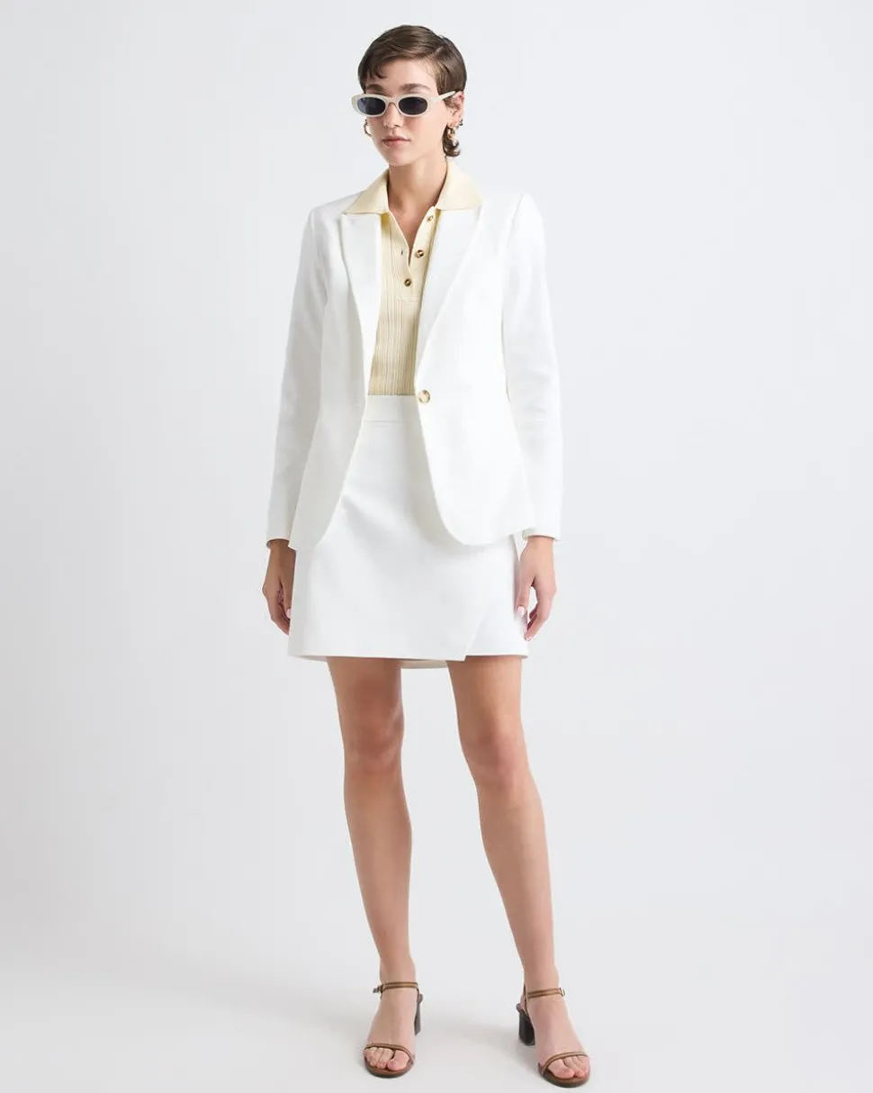 Limitless One-Button Fitted Blazer