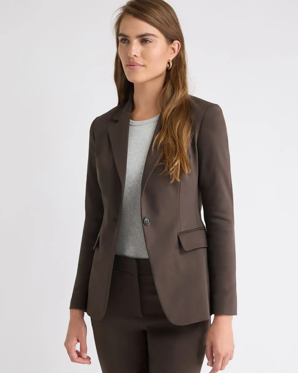 Limitless One-Button Fitted Blazer