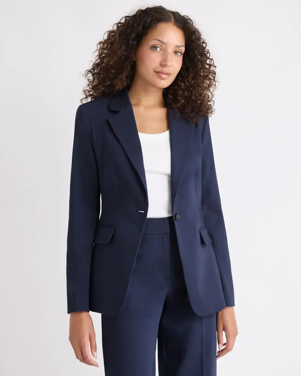 Limitless One-Button Fitted Blazer