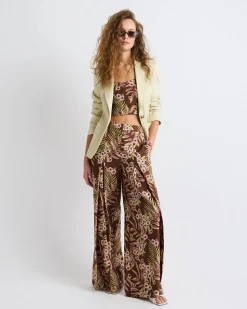Linen High-Rise Wide-Leg Pant