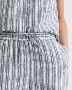 Linen High-Rise Wide-Leg Pant