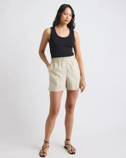 Linen High-Waisted Short