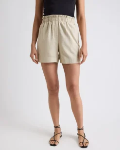 Linen High-Waisted Short