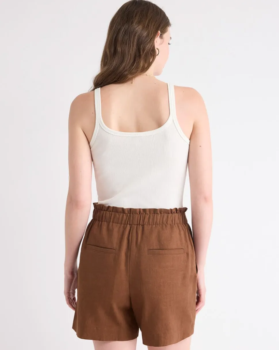 Linen High-Waisted Short