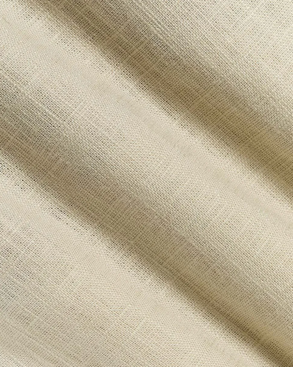 Linen Mid-Rise Tapered-Leg Jogger Pant