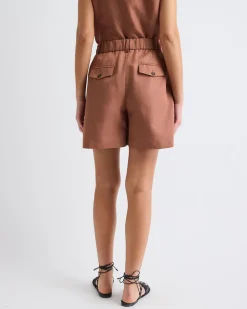 Linen-Blend Bermuda