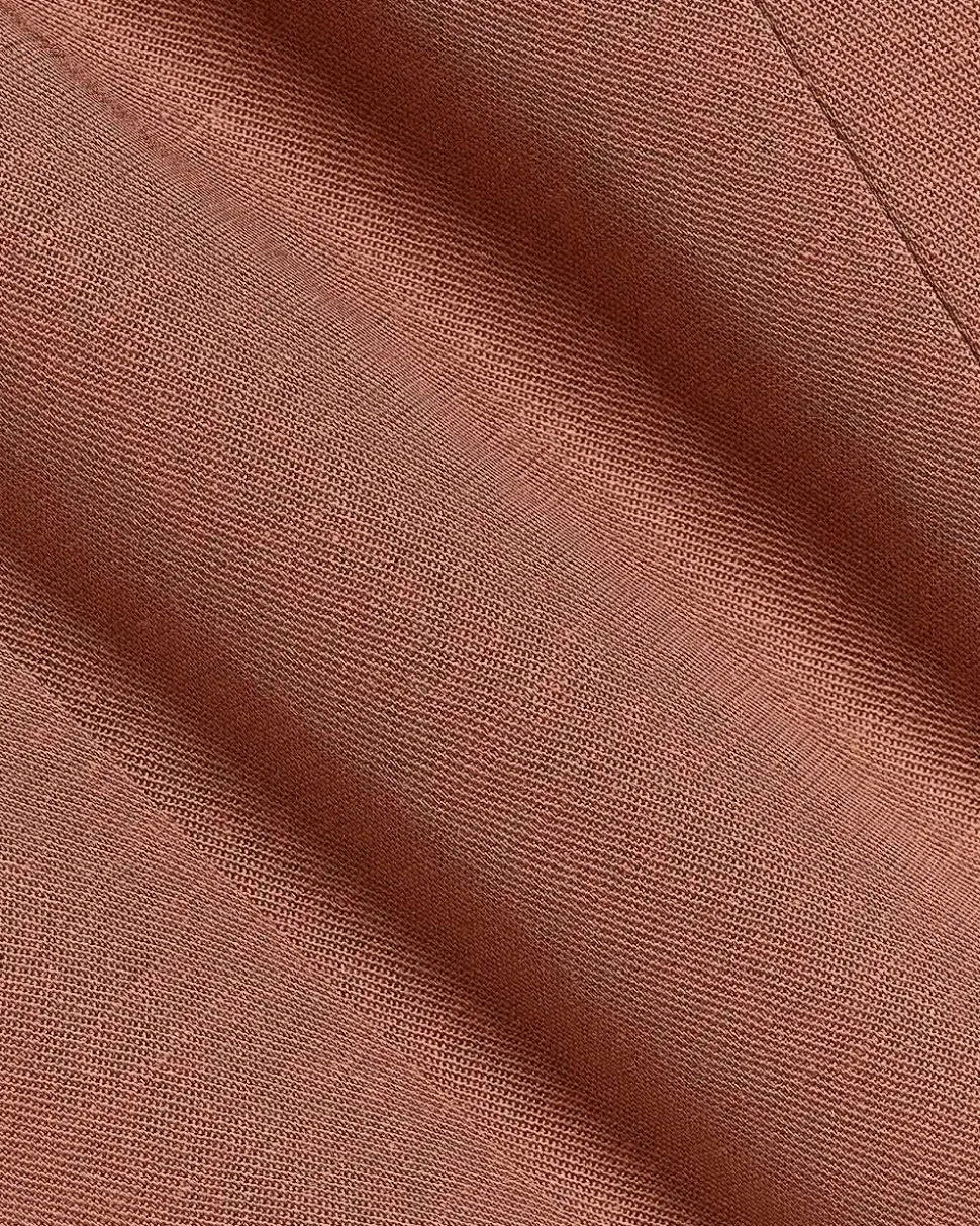 Linen-Blend Sleeveless Vest