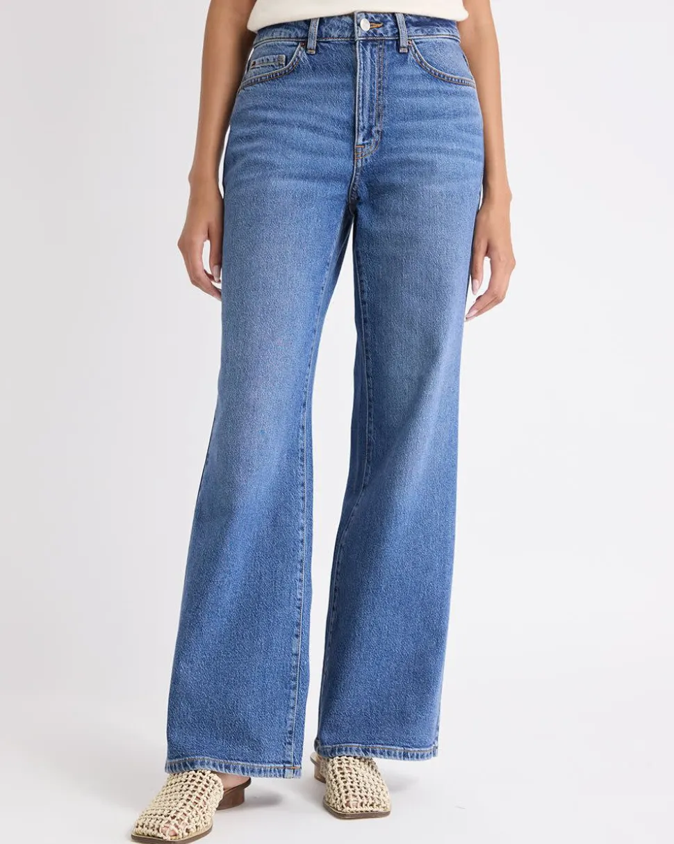 Long High-Rise Wide-Leg Jeans