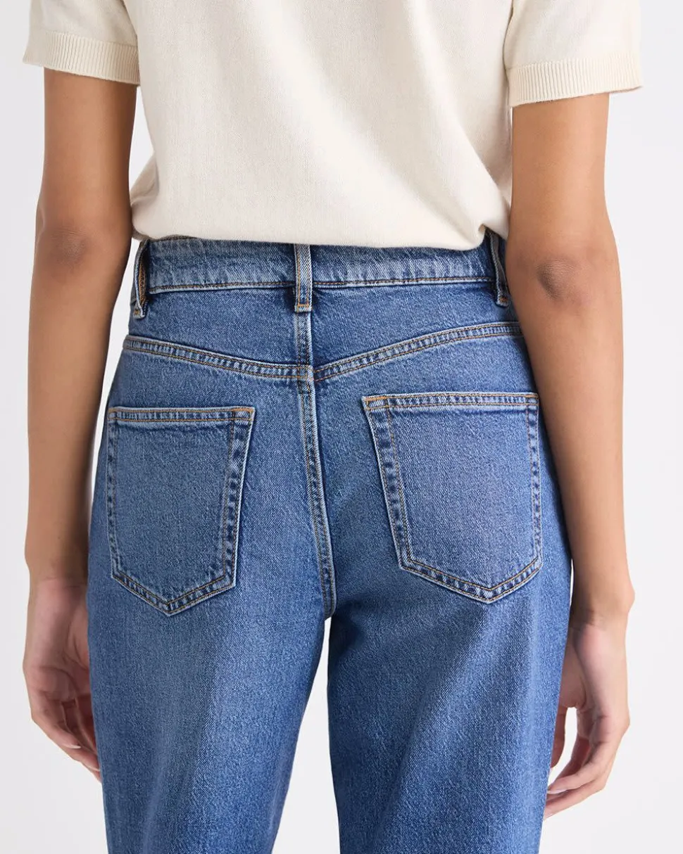 Long High-Rise Wide-Leg Jeans