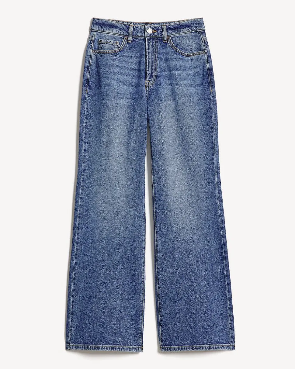 Long High-Rise Wide-Leg Jeans