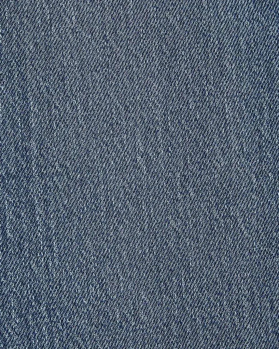 Long Medium-Wash Straight-Leg Jeans