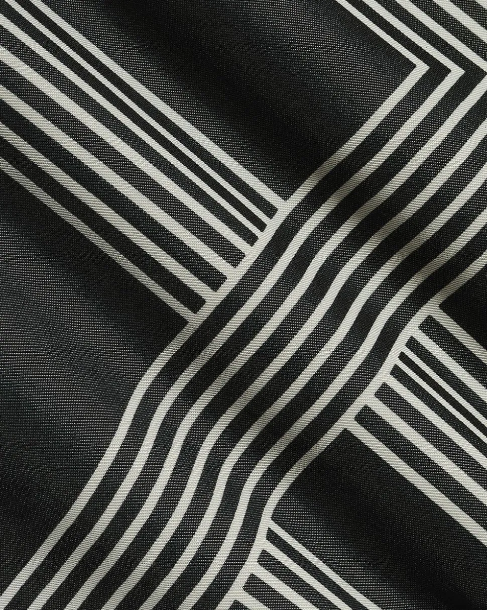Long-Sleeve Buttoned-Down Fluid Blouse with Shirt Collar