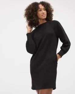 Long-Sleeve Mini Scuba Dress