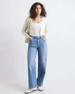 Long-Sleeve Open Cropped Cardigan