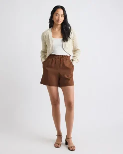 Long-Sleeve Open-Stitch Bolero