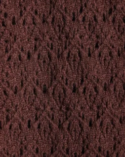 Long-Sleeve Short Cardigan with Fancy Stitches