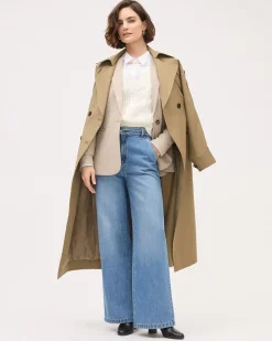Long-Sleeve V-Neck Cable-Stitch Sweater