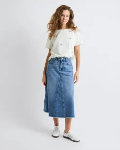 Loose Short-Sleeve Crew-Neck Tee