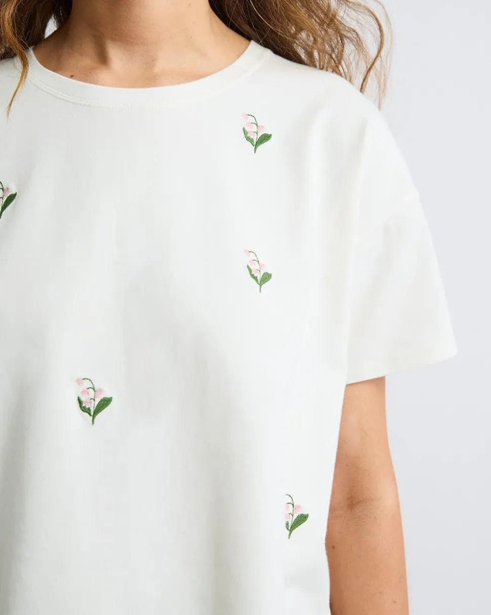 Loose Short-Sleeve Crew-Neck Tee