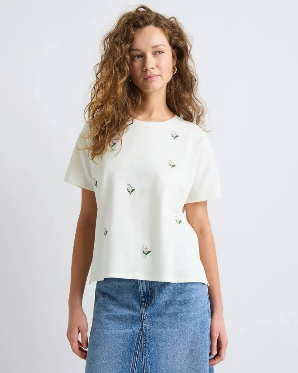 Loose Short-Sleeve Crew-Neck Tee