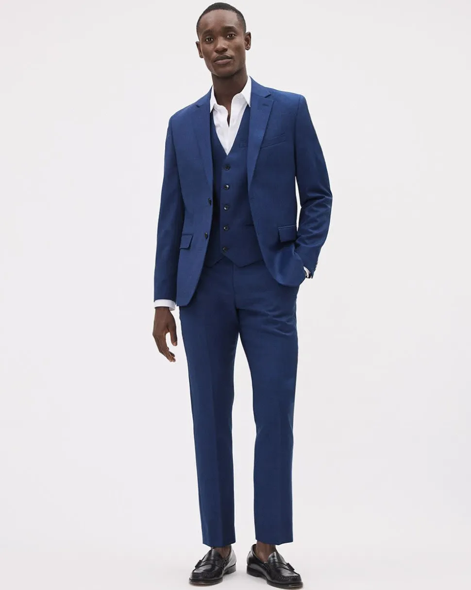 Medium Blue Wool Essential Blazer