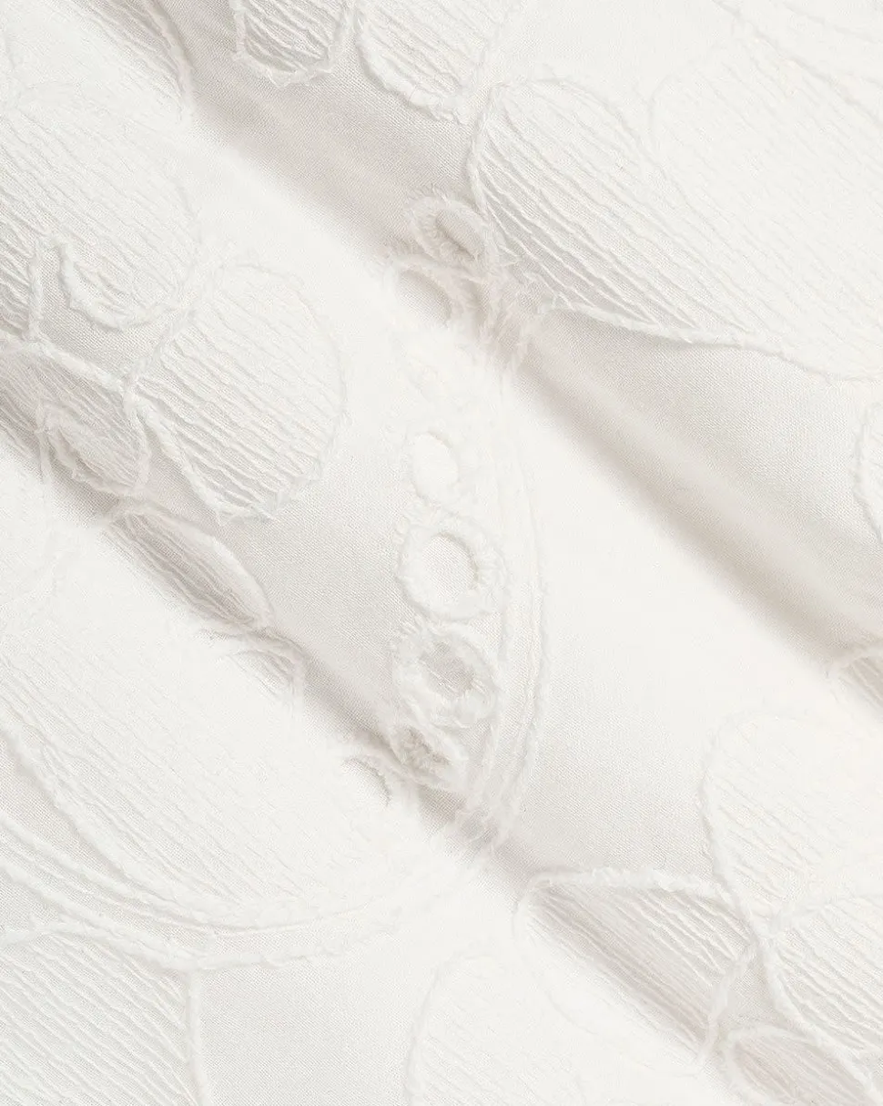 Mid-Rise Pull-On Embroidered Short