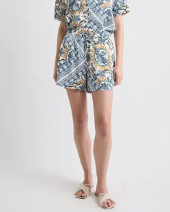 Mid-Rise Pull-On Satin Short