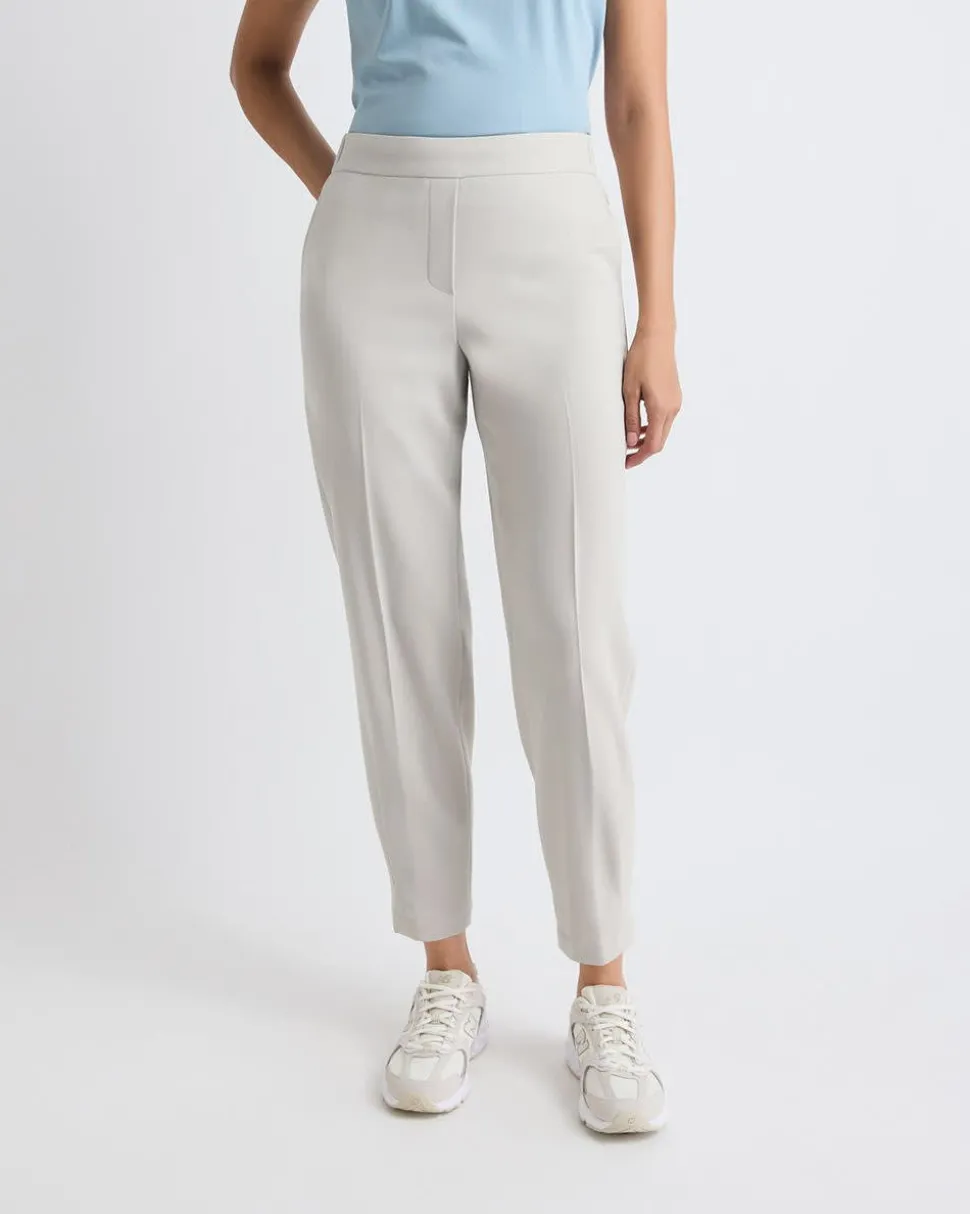 Mid-Rise Tapered-Leg Flowy Jogger Pant