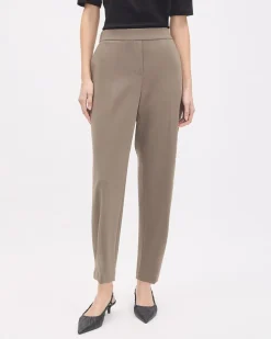 Mid-Rise Tapered-Leg Flowy Jogger Pant