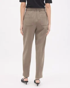 Mid-Rise Tapered-Leg Flowy Jogger Pant
