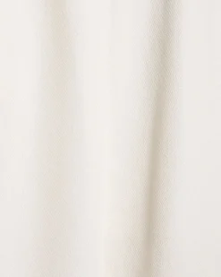 Mid-Rise Wide-Leg Cream Jeans