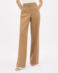 Mid-Rise Wide-Leg Heavy Twill Pant