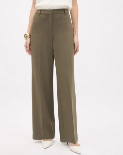 Mid-Rise Wide-Leg Heavy Twill Pant