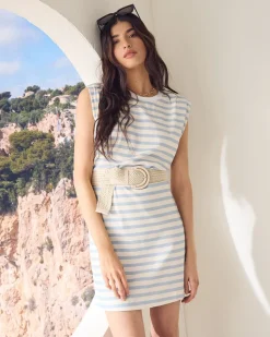 Mini Extended-Sleeve Dress with Removable Rope Belt