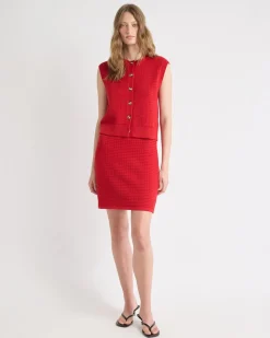 Mini-Skirt with Pointelle Stitches