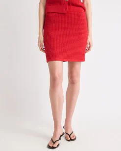 Mini-Skirt with Pointelle Stitches