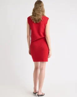 Mini-Skirt with Pointelle Stitches