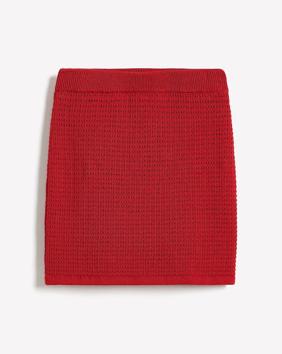 Mini-Skirt with Pointelle Stitches