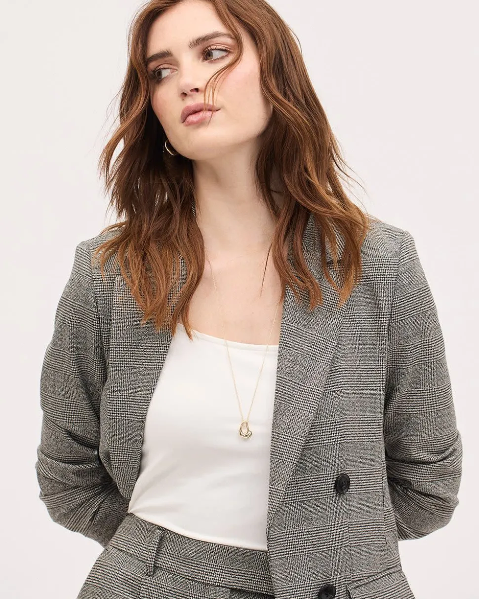 Necklace with Organic-Shaped Pendant