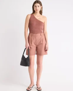 One-Shoulder Bodycon Tank