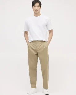 Oversized Short-Sleeve Crew-Neck Textured Tee